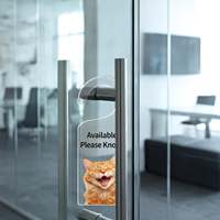 Cintre de porte d'impression UV acrylique transparent drôle Pet Photo bouton de porte cintre acrylique poignée de porte intéressante pour animalerie