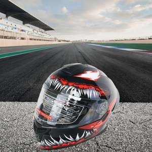 Casco de Motocicleta Integral de Alta Calidad con Liberación Rápida ENKI MP10010008 <span class=keywords><strong>Venom</strong></span> 4.0 Doble Visor Predator ABS Homologado por DOT - Product Image 2