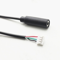 Fiche jack 3.5mm mâle ST XH Connecteur à pas de 2.54mm Câble audio
