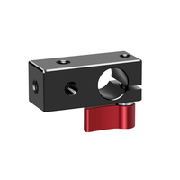 Morsetto per Asta a Foro Singolo da 15mm, Lega di Alluminio Leggera e Flessibile di Alta Qualità, Capacità di Carico 2-5kg, Accessori per Rig Fotografico 5D2