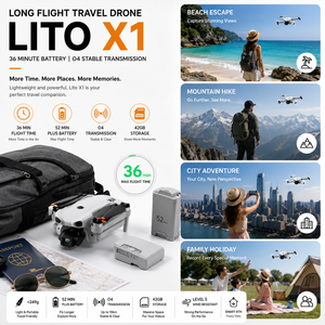 Lito X1 ActiveTrack <b>Camera</b> Drone Smart Follow UAV For Solo Creator Travel Vlogging Outdoor Sports Video Bundle - Product Image 1