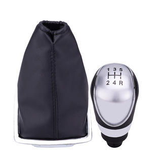 Ford Manual Gear <b>Shift</b> <b>Knob</b> Leather Cover 5 6 Speed Ergonomic Design Car Accessory - Product Image 1