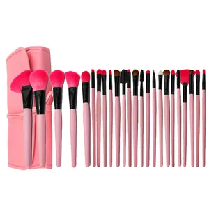 Make Up Hot Bán Màu Hồng Vẻ Đẹp Bàn Chải Chuyên Nghiệp 24Pcs Trang Điểm Bàn Chải Thiết Lập Với Túi Mỹ Phẩm Trường Hợp