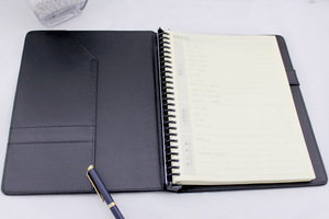 Tùy Chỉnh B5 Kích Thước Vải Lanh Cây Gai Dầu Vải Và Da Bì<span class=keywords><strong>a</strong></span> Vòng Chất Kết Dính Loose-Leaf Và Xoắn Ốc Ràng Buộc Tổ Chức Máy Tính Xách Tay - Product Image 2