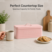 Minimalistische brooddoos met grote capaciteit, boogvormige deksel, biscuit-opbergdoos, stofdicht, keuken- en voorraadkast organizer, voordeksel voor brood