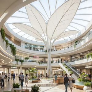 Ngoài trời quy mô lớn pvdf/PTFE dù để che nắng cho công viên gazebo căng màng cho khách sạn nhà để xe trường học kiến trúc cảnh quan - Product Image 6