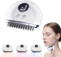 Masseur de tête à micro-courant EMS, brosse de massage des méridiens, instrument de raclage