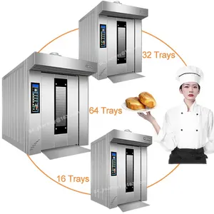 Multifunction Convection oven commercial bread oven large 5/8/10/12/15 plate hot air rotary oven for bread and pizza for sale