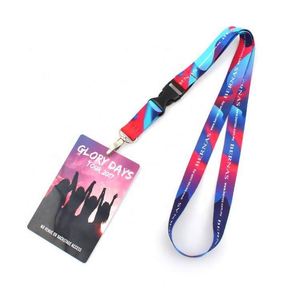 Custom Colorful Name Card & Id Badge Reel <b>Polyester</b> <b>Lanyard</b> Holder Offset Printing - Product Image 5