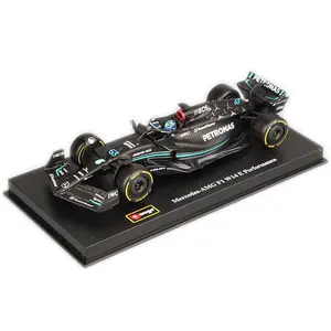 Bburago 1:43 dust cover Alloy Car Diecast Model Racing Luxury Vehicle Toy Lewis Hamilton 2023 Mercedes-AMG PETRONAS W14 F1