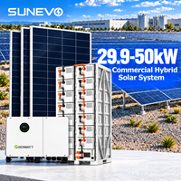 Système de stockage d'énergie solaire hybride Growatt 30kW 40kW 50kW avec surveillance EMS Cloud pour chantier de construction à distance