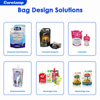 Machine automatique de conditionnement de jus, équipement rotatif de remplissage et de scellage de liquides en sachets préformés avec bec verseur pour boissons en Doypack