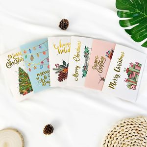 Tarjeta de regalo de impresión personalizada para regalos del día de Navidad pegatinas de Navidad oro <span class=keywords><strong>con</strong></span> sobre rojo Conjunto Combinado de pegatinas - Product Image 3