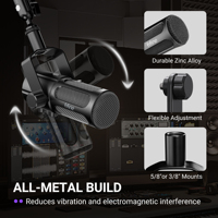 Microphone de studio cardioïde dynamique FIFINE Tank6, populaire pour la voix et la diffusion, microphone filaire Micro USB/XLR
