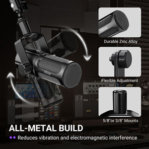 ไมโครโฟน <span class=keywords><strong>FIFINE</strong></span> Tank6 ยอดนิยม ไมโครโฟนไดนามิกแบบคาร์ดิออยด์ สำหรับงานสตูดิโอ ร้องเพลง ออกอากาศ ไมโครโฟนแบบมีสาย ไมค์แบบ Micro <span class=keywords><strong>USB</strong></span>/XLR - Product Image 5