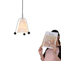 Lampe suspendue moderne en tissu finition cuivre, luminaire suspendu E27 pour salon, café, chambre à coucher