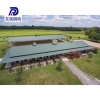 Maison pour chèvres préfabriquée automatique structure en acier plan de construction d'élevage de chèvres