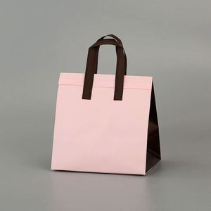 Custom Logo Fast Ship Disposable Food Thermal Cooler Bag Nonwoven Aluminum Foil Bag for Cake Bread Coffee Take Out Bags - Product Image 6