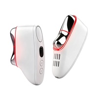 Appareil de massage électrique froid et chaud, Instrument de massage des méridiens, Outil de massage facial par grattage, Planche de grattage à micro-courant