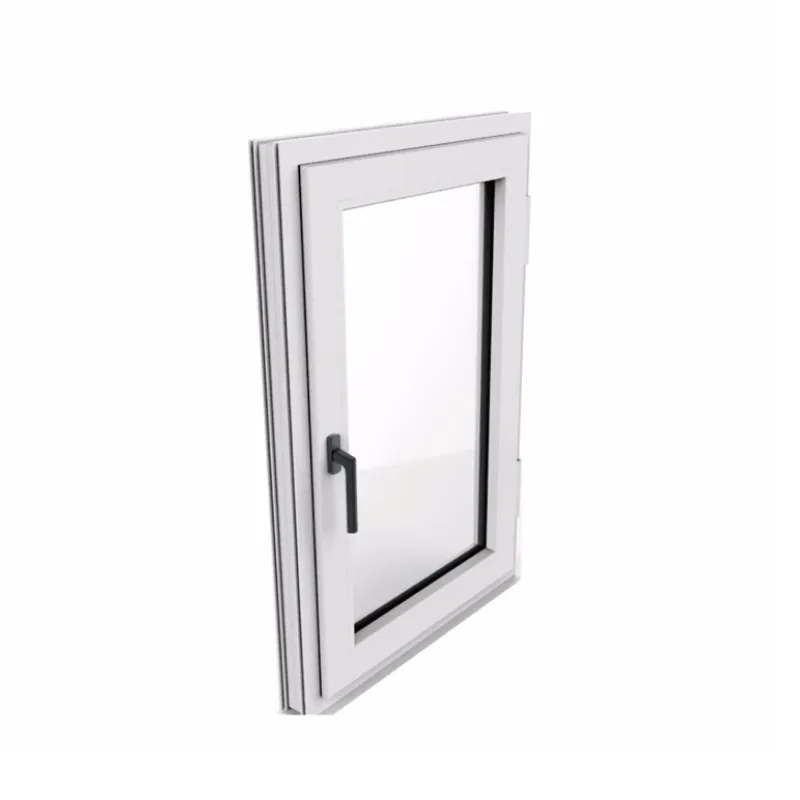 Nhà máy giá rẻ giá uPVC PVC Windows Crank mở casement với xử lý