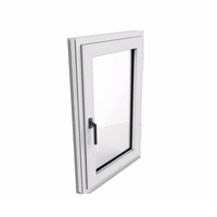 Fenêtre française UPVC blanche bon marché d'usine volet roulant en option fenêtre à battant en aluminium à guillotine latérale en PVC pour la maison