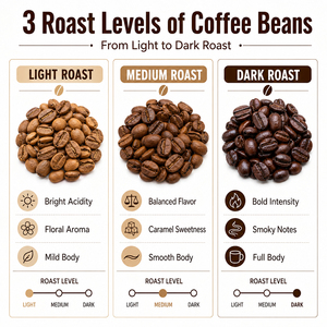 Grains <span class=keywords><strong>de</strong></span> café Arabica et Robusta torréfiés moyennement du Brésil et d'Éthiopie, offrant des services OEM et ODM, conditionnés en 1 kg - Product Image 3