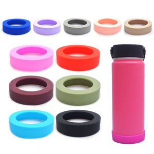 Manchon de protection antidérapant en silicone pour bouteille d'eau/gobelet sans BPA de 6,5/7/7,5 cm – Accessoire écologique réutilisable pour vaisselle de boisson - Product Image 1