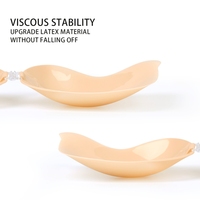 Soutien-gorge invisible en silicone sans bretelles, adhésif, réutilisable, léger, pour robes dos nu, couleur caramel miel