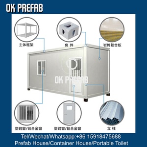 Trung Quốc hiện đại 20 feet nhỏ prefab nhà máy cabin nhà Modular <span class=keywords><strong>Tiny</strong></span> đúc sẵn văn phòng có thể tháo rời nhà nhà khung - Product Image 3
