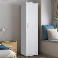 Casier métallique à porte simple de couleur personnalisée, armoire de rangement en acier pour vêtements, pour bureau, salle de sport, école, dortoir