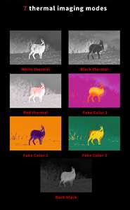 HENBAKER T723-RL 35mm Monocular <span class=keywords><strong>de</strong></span> Imagen Térmica con <span class=keywords><strong>Calculadora</strong></span> Balística EHL, Telémetro, Visión Nocturna WIFI y Cámara - Product Image 3