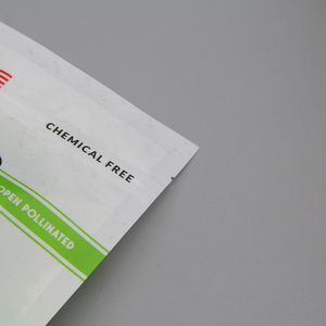 Custom Printed Laminated Material 3 Side Seal Seed Packaging Heat Seal Matte EVOH PE <strong>Compostable</strong> Recycle <strong>Small</strong> Flat Mylar Bag - Product Image 4