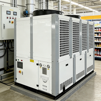 Refroidisseur à vis à air R407C 22-150 USRT avec évaporateur à calandre pour systèmes de climatisation CVC
