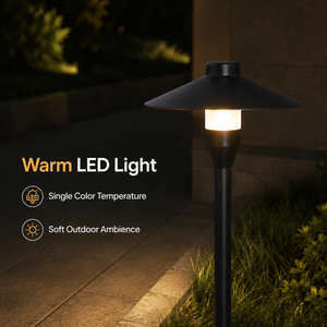 Lampe de jardin extérieure moderne en aluminium, étanche IP65, blanc chaud 3000K, LED 5W pour éclairage paysager de jardin et allées - Product Image 3