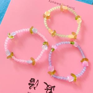 Wholesale Bohemian Handmade Crystal <b>Beaded</b> <b>Bracelet</b> Jewelry Elastic Flower Girl <b>Bracelet</b> Crystal Glass Bead Flower <b>Bracelet</b> - Product Image 2