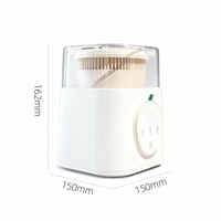 Chauffe-biberon électrique portable entièrement automatique avec batterie 1200 mAh et veilleuse pour préparation de lait en poudre (0-12 mois)