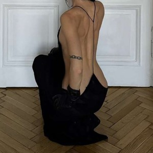 Produttore di abiti estivi da <span class=keywords><strong>donna</strong></span> con <span class=keywords><strong>tunica</strong></span> e uncinetto pizzo <span class=keywords><strong>elegante</strong></span> nero Sexy Maxi abiti senza schienale - Product Image 6