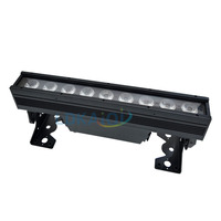 Lampu Wall Washer Nirkabel Bertenaga Baterai 9x18W 6in1 RGBAW+UV, Tahan Air IP65, Casing Aluminium, Kontrol Aplikasi