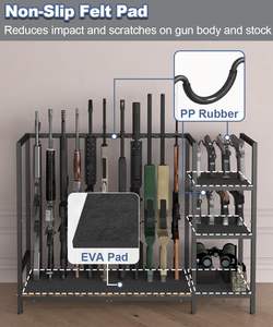 Supports de rangement et d'exposition verticaux pour <span class=keywords><strong>fusils</strong></span> et chasseurs de gibier, sur pied, personnalisés, vente en gros usine - Product Image 5
