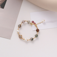 Bijoux fantaisie perles de pierres précieuses de guérison fournisseur en gros bracelet en pierre de cristal naturel