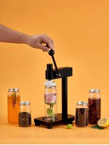 Prix d'usine – Pot de conservation en verre borosilicate 500 ml avec couvercles en aluminium et plastique – Machine manuelle de scellage pour le stockage de sucre et d'aliments - Product Image 1