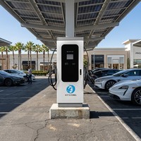 Chargeur rapide DC tout-en-un 60kW-240kW à double pistolet, station de recharge pour véhicules électriques, certifiée OCPP 1.6 JCE TUV, pour station publique, flotte et autoroute