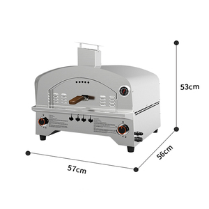 <span class=keywords><strong>Four</strong></span> à <span class=keywords><strong>pizza</strong></span> au gaz portable professionnel en acier inoxydable pour l'intérieur et l'extérieur - Product Image 2