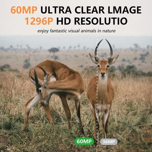 Caméra de chasse WiFi 60MP en gros, vision nocturne 1296P, étanche IP66, détection de mouvement, écran 2 pouces, portée 30-40 pieds - Product Image 6