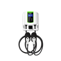 Neue EONDRIVE OCPP1.6 Wandmontierte Doppel-Ladestationen 2x7KW/11kW/22kW für Typ2/NACS Elektroauto-Aufladung