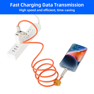 Nueva llegada multifunción Usb Cables Travel Car 4 en 1 <span class=keywords><strong>Cable</strong></span> <span class=keywords><strong>de</strong></span> <span class=keywords><strong>datos</strong></span> al por mayor <span class=keywords><strong>Cable</strong></span> USB <span class=keywords><strong>de</strong></span> carga rápida con 1M Tpye C - Product Image 3