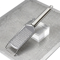 Anti-roest metalen rasp met antislip handvat en materiaalbescherming voor thuis koken