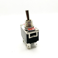 Sakelar Pengalih Pesawat Terbang Dipasang Di Pcb Otomatis 6 Pin Kontak Tembaga Mini 12MM