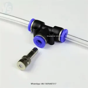 YS Equal Union T-Typ, Kunststoff rohr Luft anschluss T-Anschluss, Wasserrohr-T-Anschluss 6mm