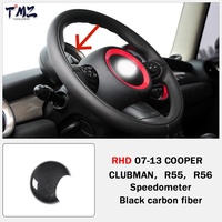 Couverture intérieure décorative style fibre de carbone pour compteur de vitesse, accessoire décoratif pour Mini Cooper Clubman R55 R56 2007-2013 LHD & RHD
